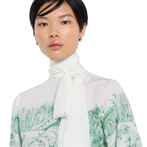 Yuko Higuchi printed silk shirt