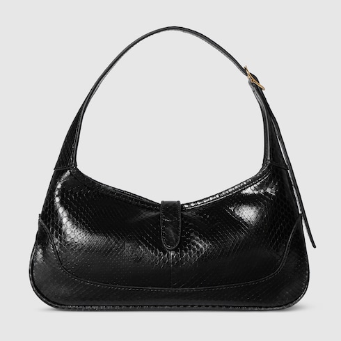 Jackie Slim python small shoulder bag
