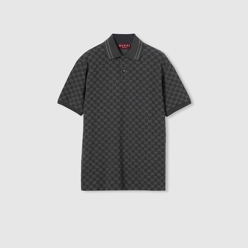 Polo GG en jacquard de piqué de coton