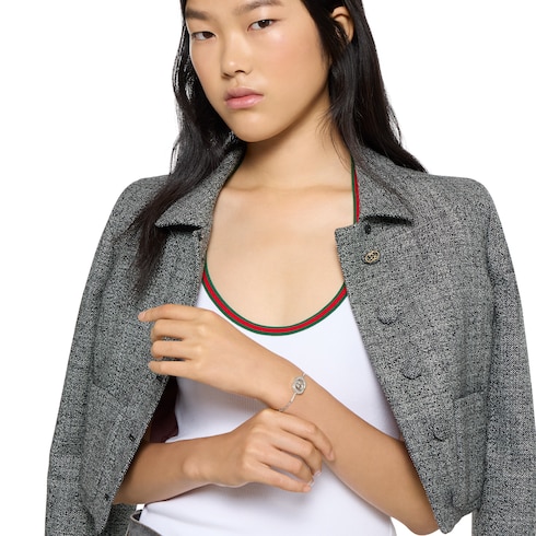 Gucci Interlocking Armband mit Schmuckelement