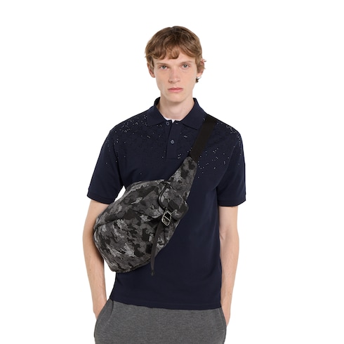 Große Umhängetasche aus GG Canvas