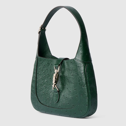 Gucci Jackie 1961系列鸵鸟皮中号手袋