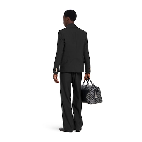 Veste à simple boutonnage en laine à liseré