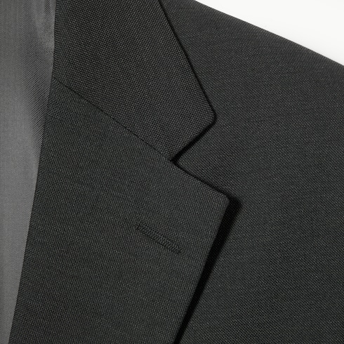 Veste à simple boutonnage en laine à liseré