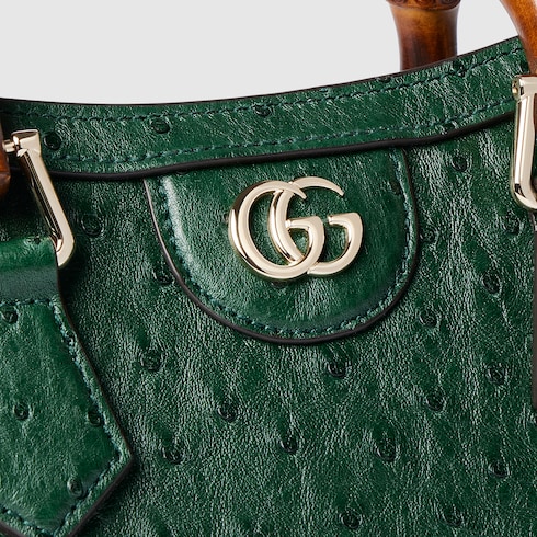 Bolso tote Gucci Diana de avestruz pequeño