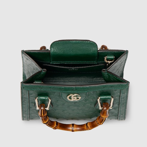 Kleiner Gucci Diana Shopper aus Straußenleder
