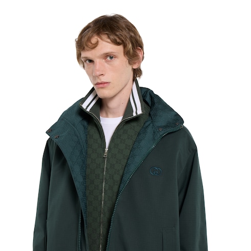 Veste zippée en jersey technique GG