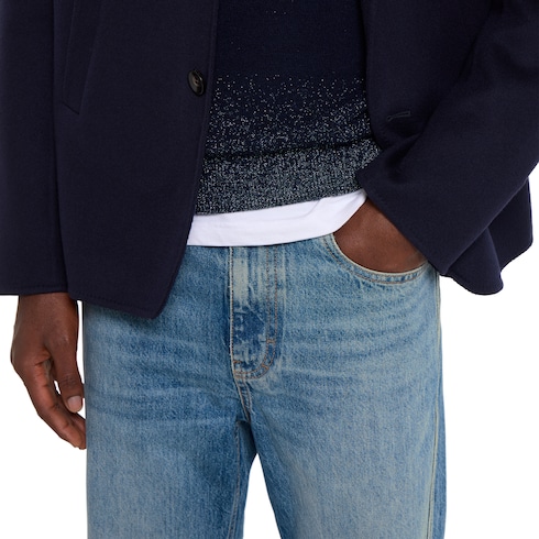 Pantalone slim-fit in denim di cotone