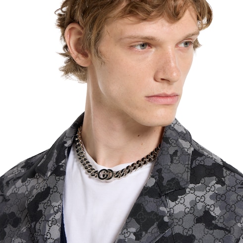 Flache Gucci Interlocking Gliederhalskette