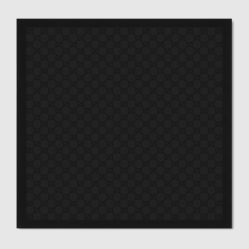 GG silk cotton pocket square