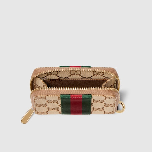 GG card case with strap