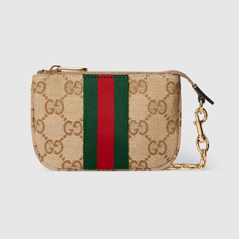 GG coin case with chain