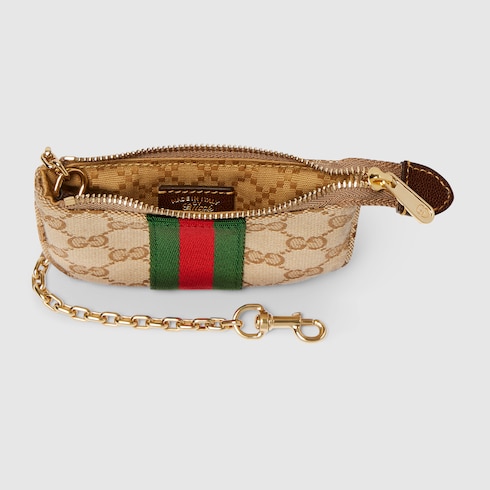 حافظة نقود معدنية بنقش GG مع سلسلة