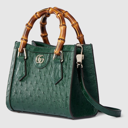Kleiner Gucci Diana Shopper aus Straußenleder