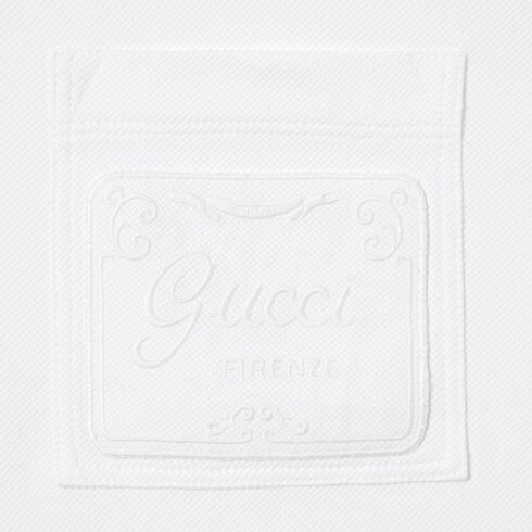 Cotton piquet polo shirt with embroidery