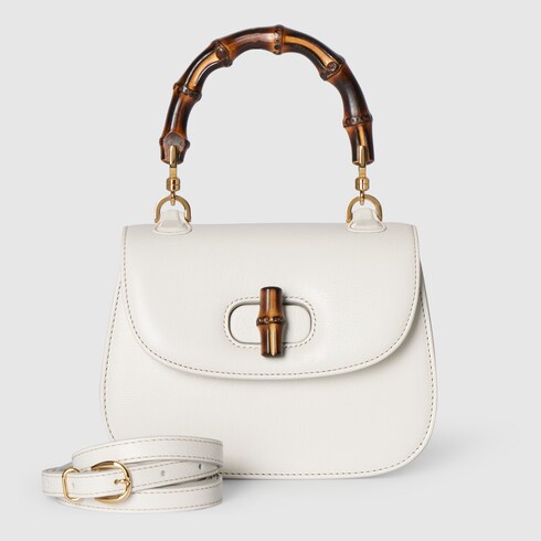 Gucci Bamboo 1947系列竹节迷你手袋