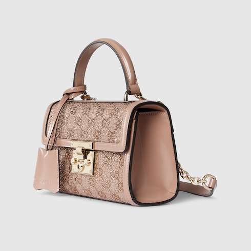 Borsa a mano Padlock con cristalli misura piccola