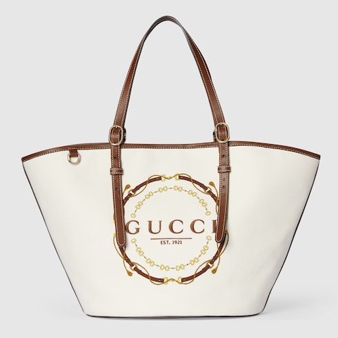 Medium tote bag with print