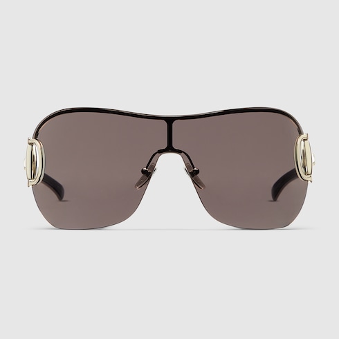 Frameless mask sunglasses