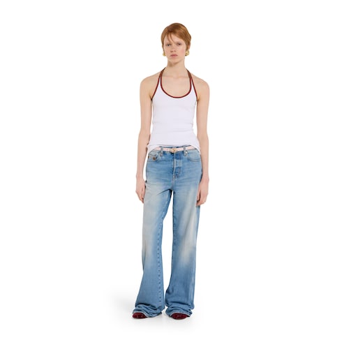 Ceinture fine réversible GG Marmont