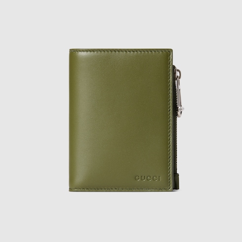 Beige trim GG Emblem coin wallet