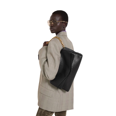 Bolsa grande para hombro con cadena