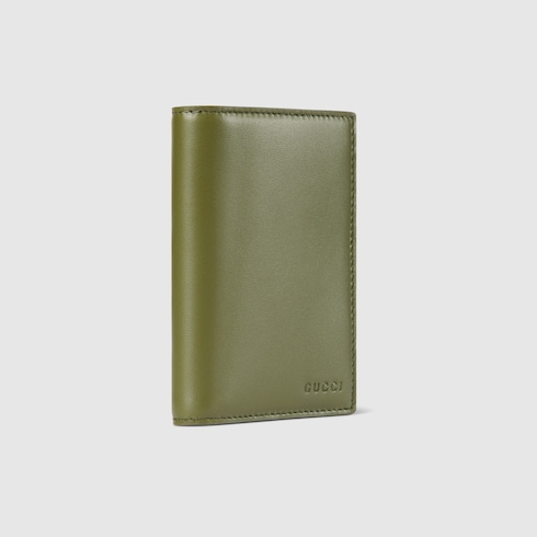 Beige trim GG Emblem coin wallet