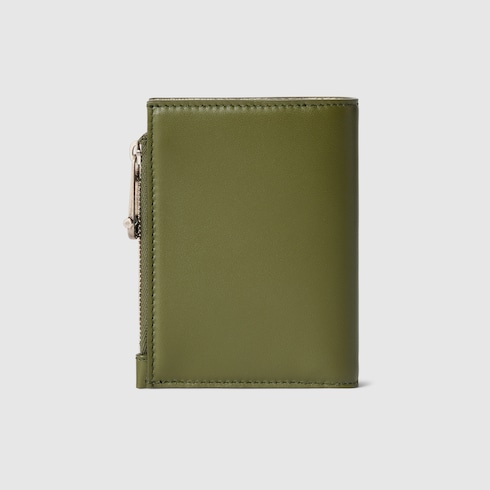 Beige trim GG Emblem coin wallet