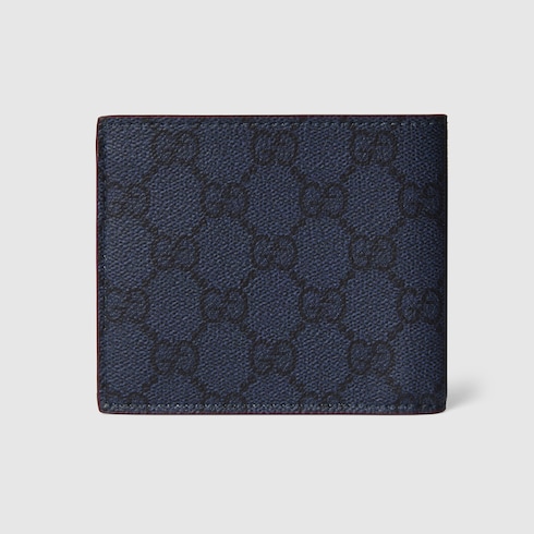 酒红色内饰GG双折钱包