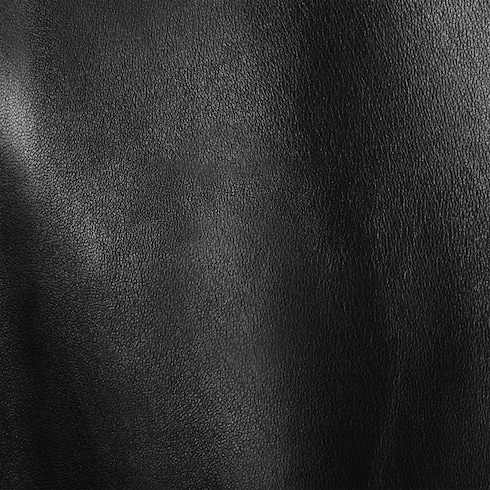 Chaqueta bomber de punto y piel napa