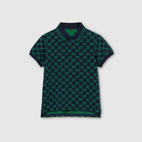 Kinder-Poloshirt aus GG Baumwolle