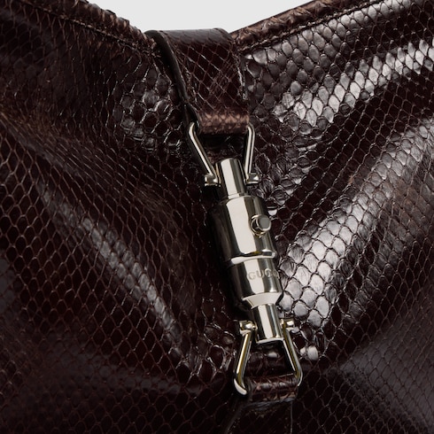 Gucci Jackie 1961系列蟒蛇皮中号肩背包