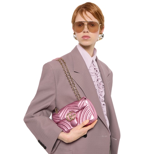 Bolso de hombro GG Marmont tamaño pequeño