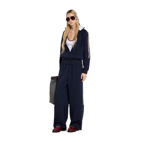 Technical jersey sportswear trousers 