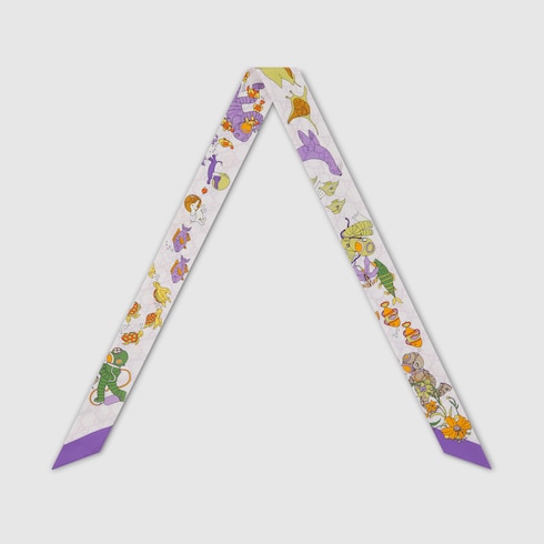 印花桑蚕丝丝带