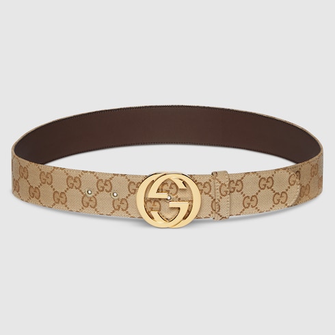 Ceinture avec boucle GG enlacés