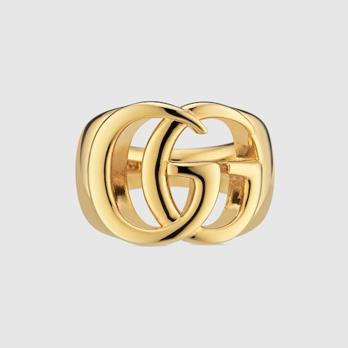 Anillo ancho GG Marmont perforado