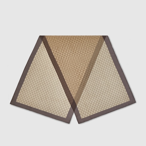 Stola in chiffon di seta con stampa