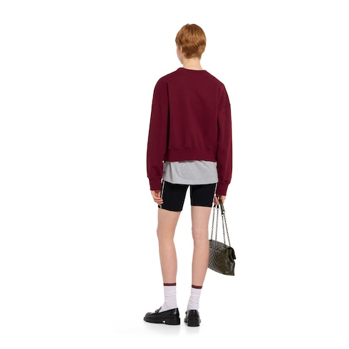 Cotton jersey sweatshirt with print