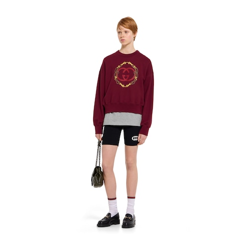 T-shirt in jersey di cotone con stampa