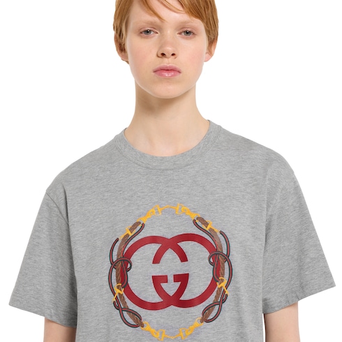 T-shirt en jersey de coton avec imprimé