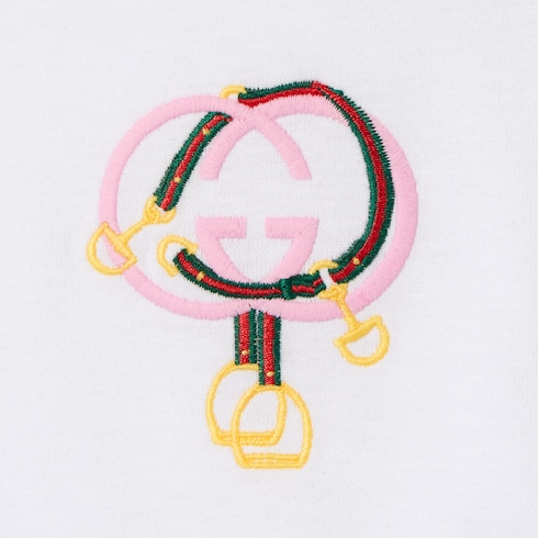 Cotton jersey T-shirt with embroidery