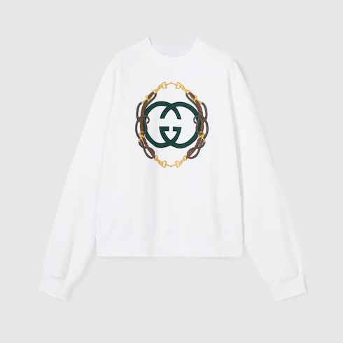 Jersey de punto de algodón con estampado