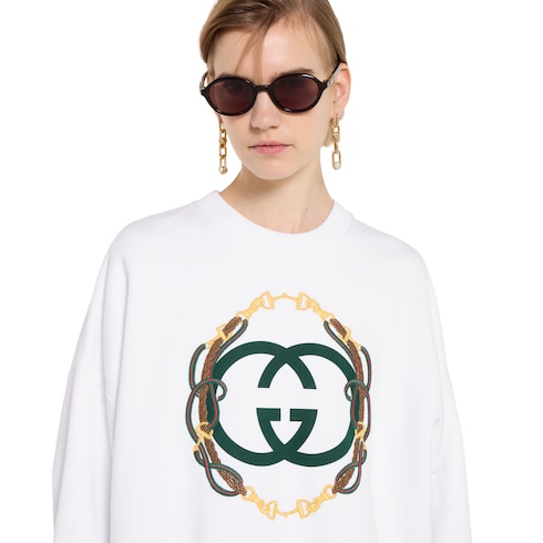 Jersey de punto de algodón con estampado