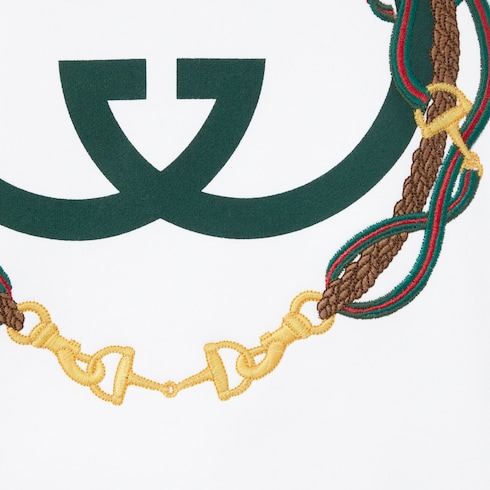 Cotton jersey sweatshirt with print