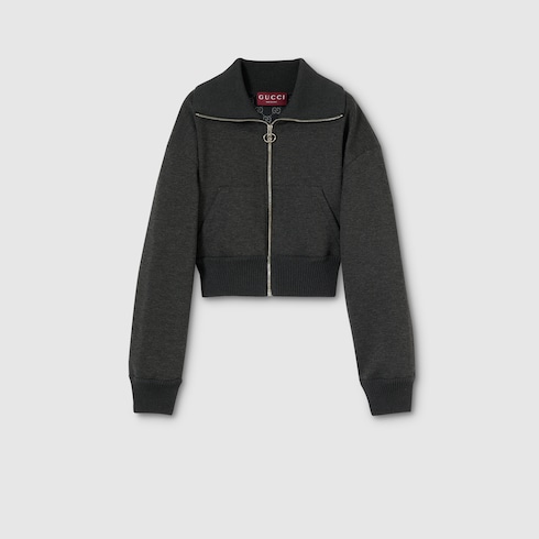 Veste zippée en jersey double