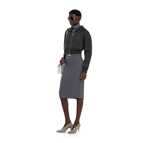 Double jersey zip jacket