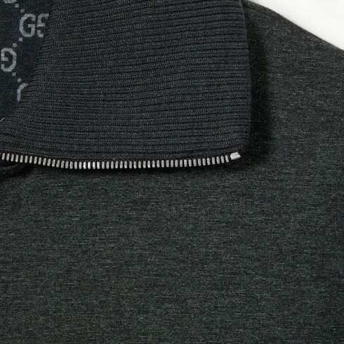 Jacke aus Jersey-Doppelgewebe mit Reißverschluss