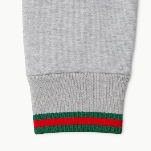 Cotton jersey cardigan with Web 