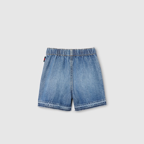 Baby bleached denim shorts